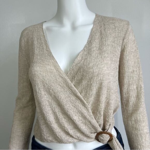 One Grey Day Benson Cross Front Top - S - Picture 3 of 9